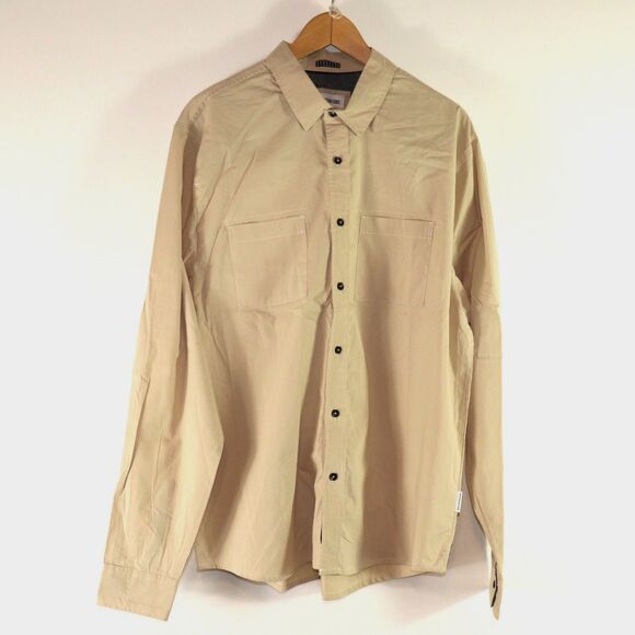 NWT Sovereign Code Simon Button Down Shirt In Beige size XL - Picture 2 of 10